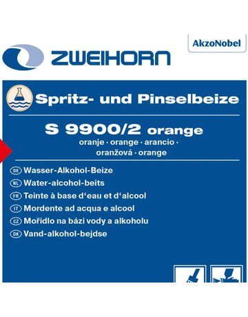 Spritz-und Pinselbeize orange S 9900/2 1 ltr - Zweihorn